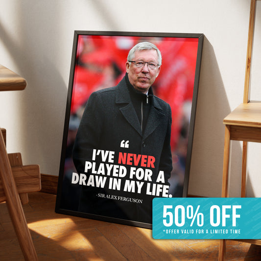 Sir Alex Ferguson 'Quote' Poster