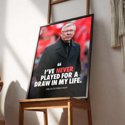 Sir Alex Ferguson 'Quote' Poster