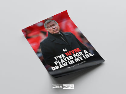Sir Alex Ferguson 'Quote' Poster
