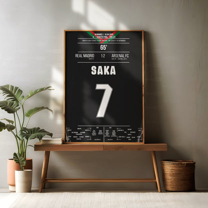 Bukayo Saka Shirt Poster