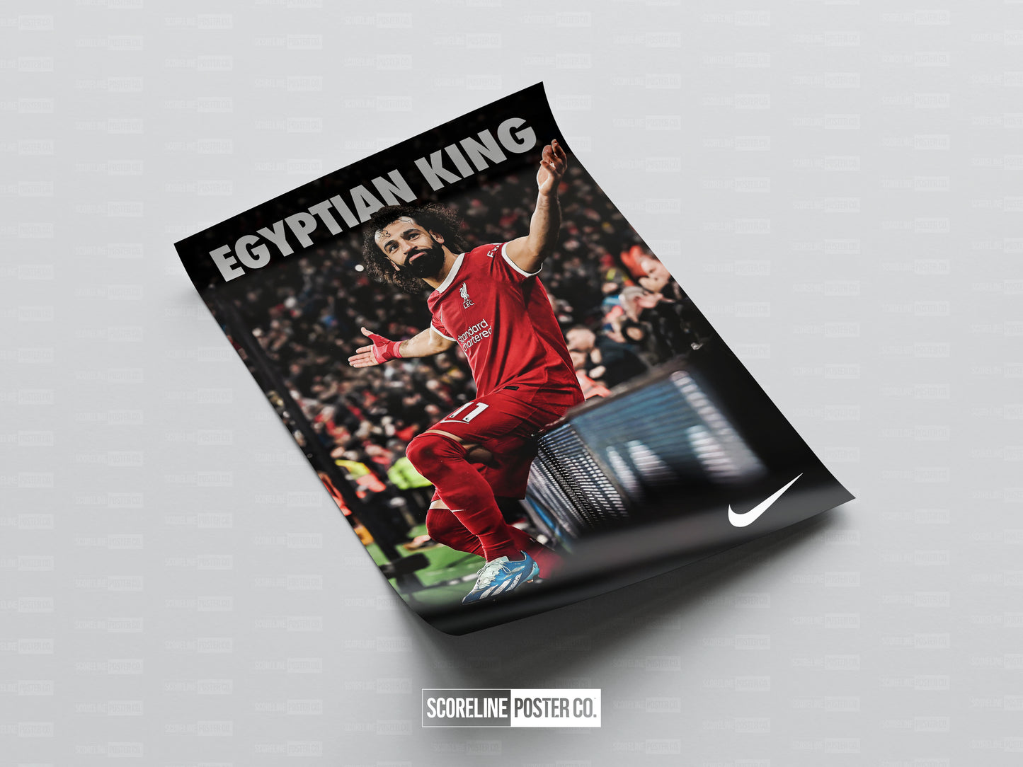 Mo Salah 'The Egyptian King' Celebration Poster