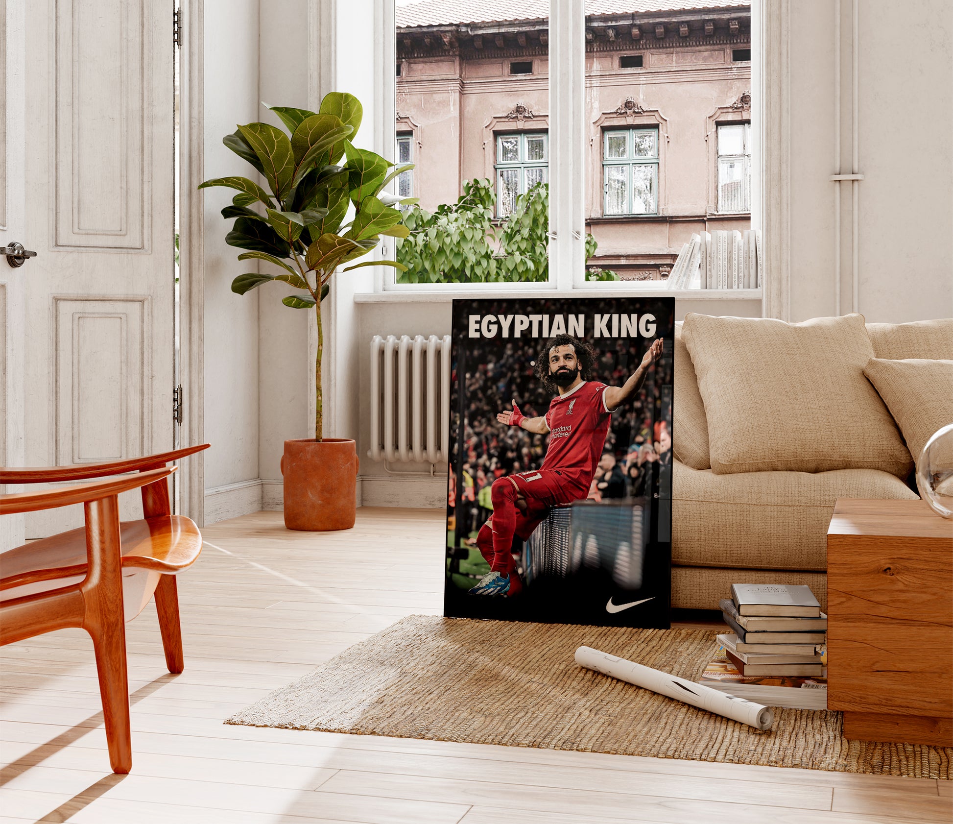 Mo Salah 'The Egyptian King' Celebration Poster