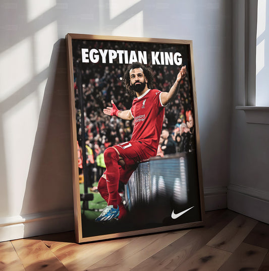 Mo Salah 'The Egyptian King' Celebration Poster
