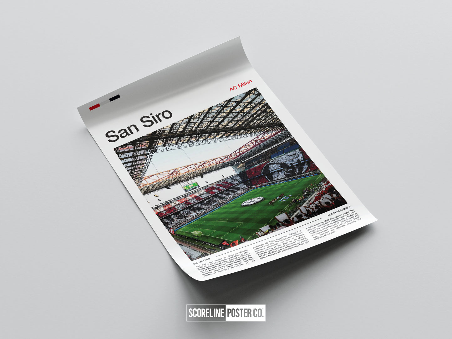 AC Milan San Siro Stadium Poster