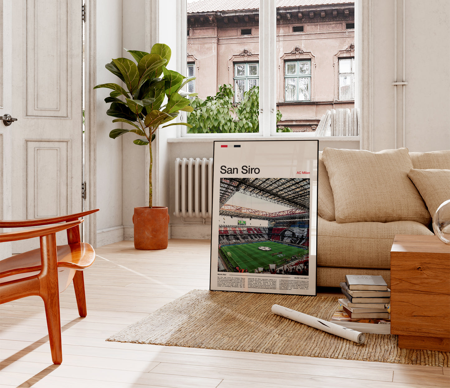 AC Milan San Siro Stadium Poster
