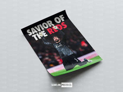 Alisson Becker 'Savior of the Reds' Poster