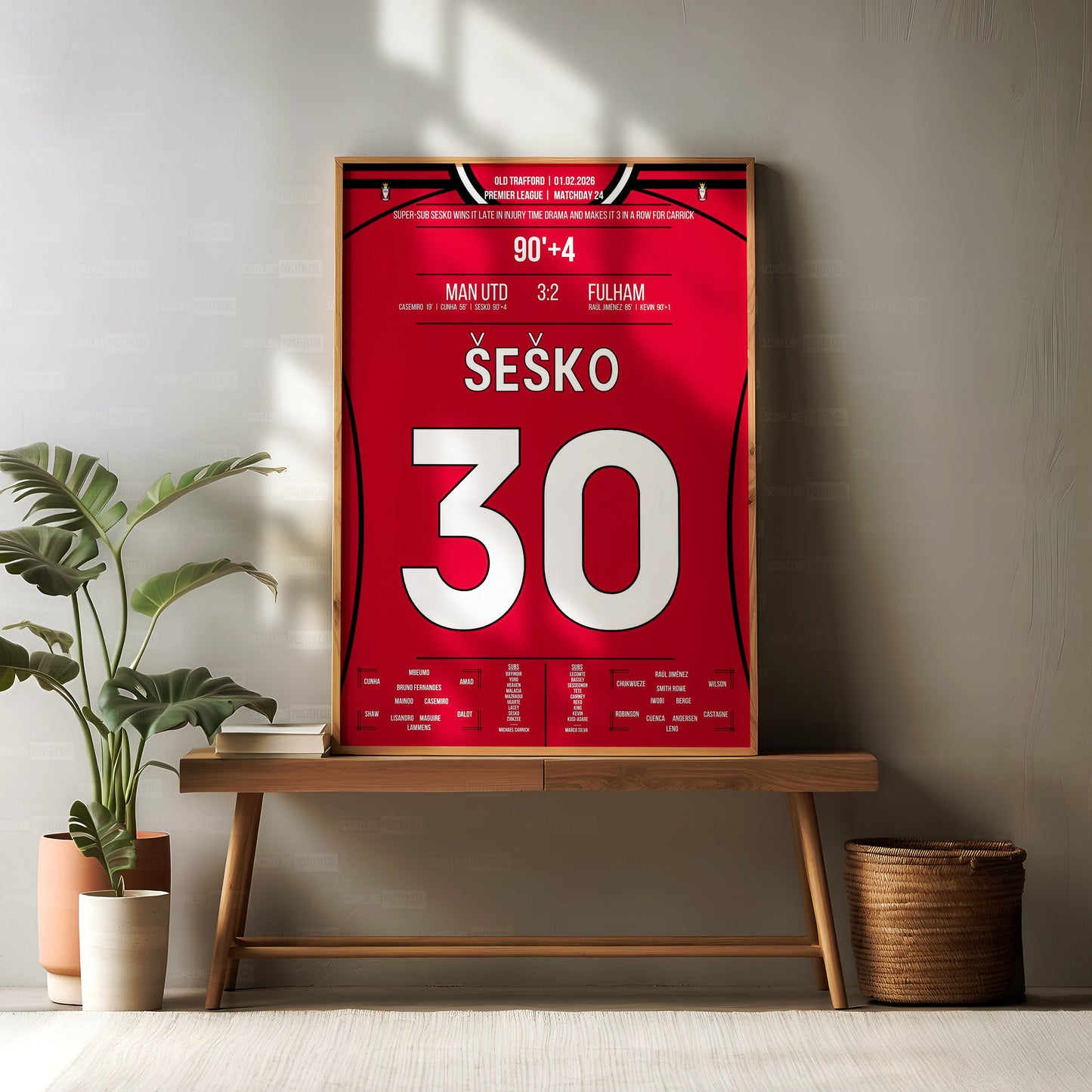 Benjamin Sesko Shirt Poster