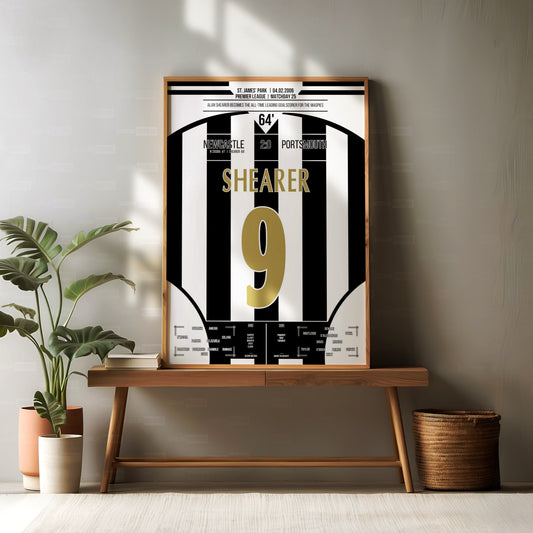 Alan Shearer Shirt Poster