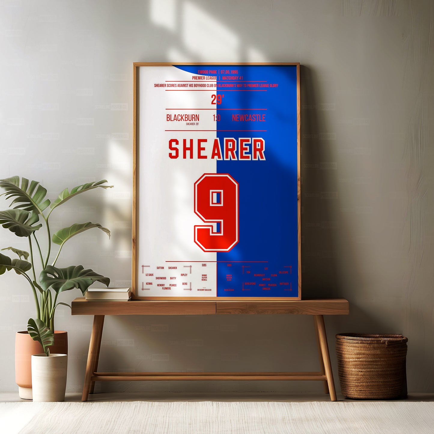 Alan Shearer Shirt Poster