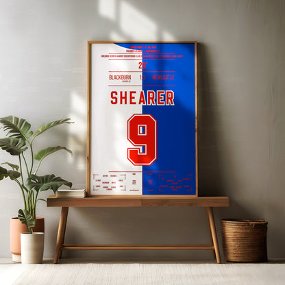 Alan Shearer Shirt Poster
