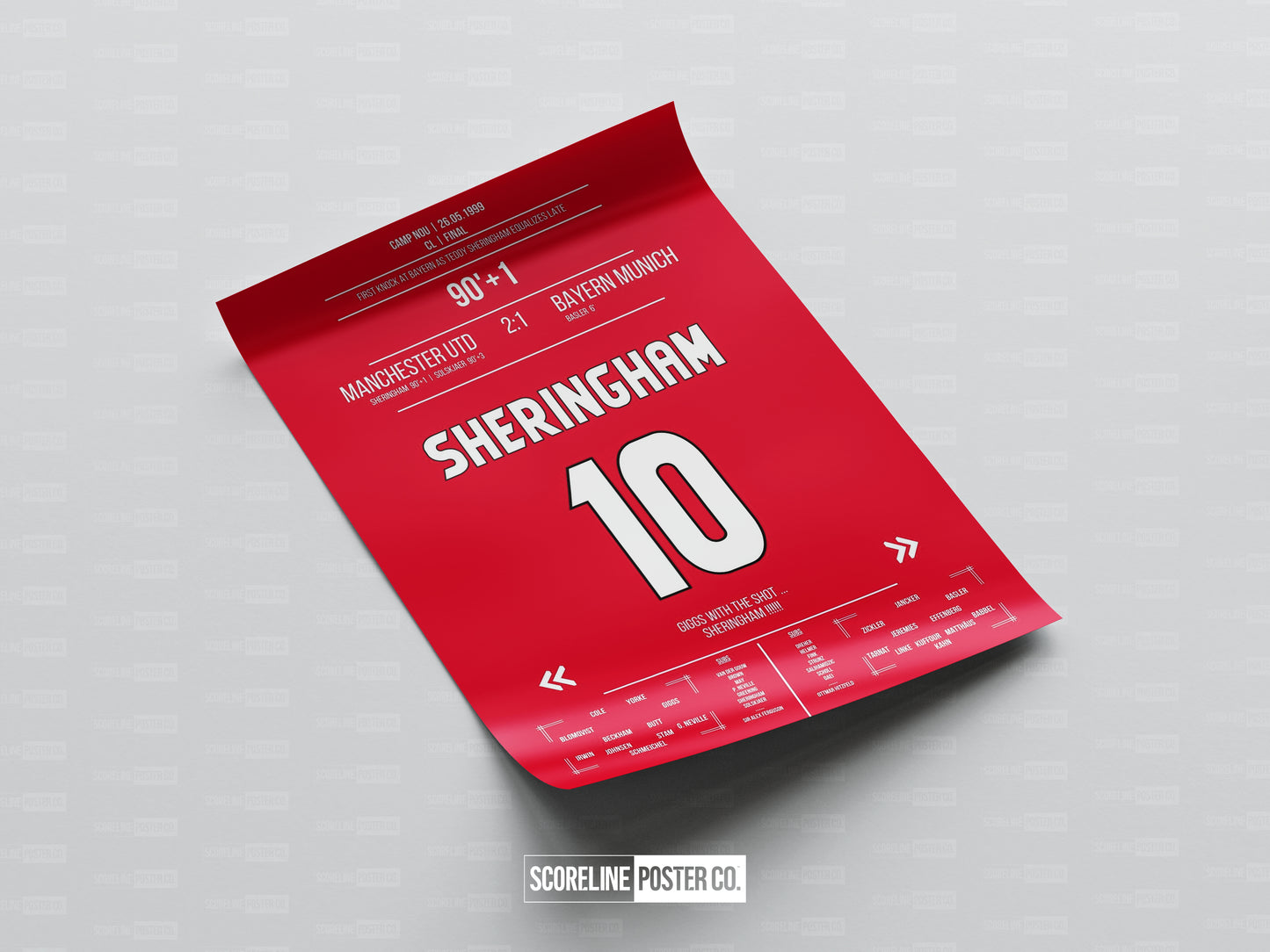 Teddy Sheringham Shirt Poster