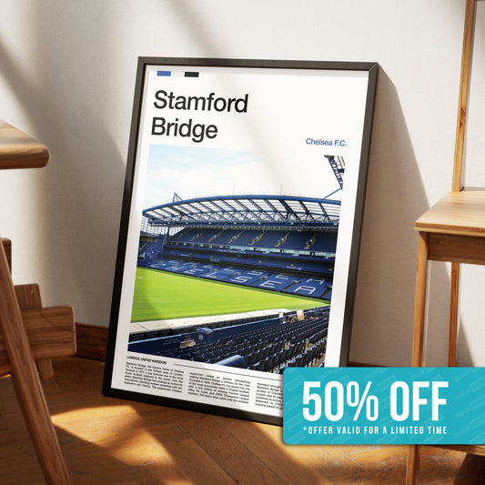 Chelsea Stamford Bridge Stadium Poster