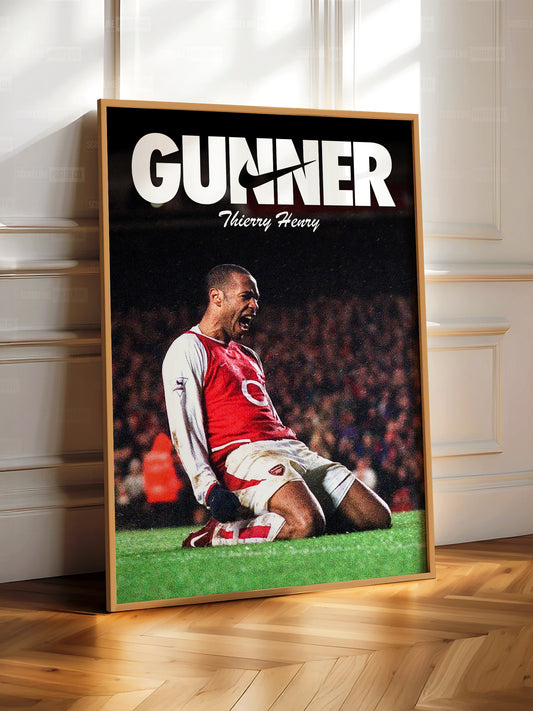 Thierry Henry 'Gunner' Poster