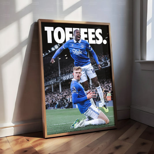 Everton 'Toffees' Poster