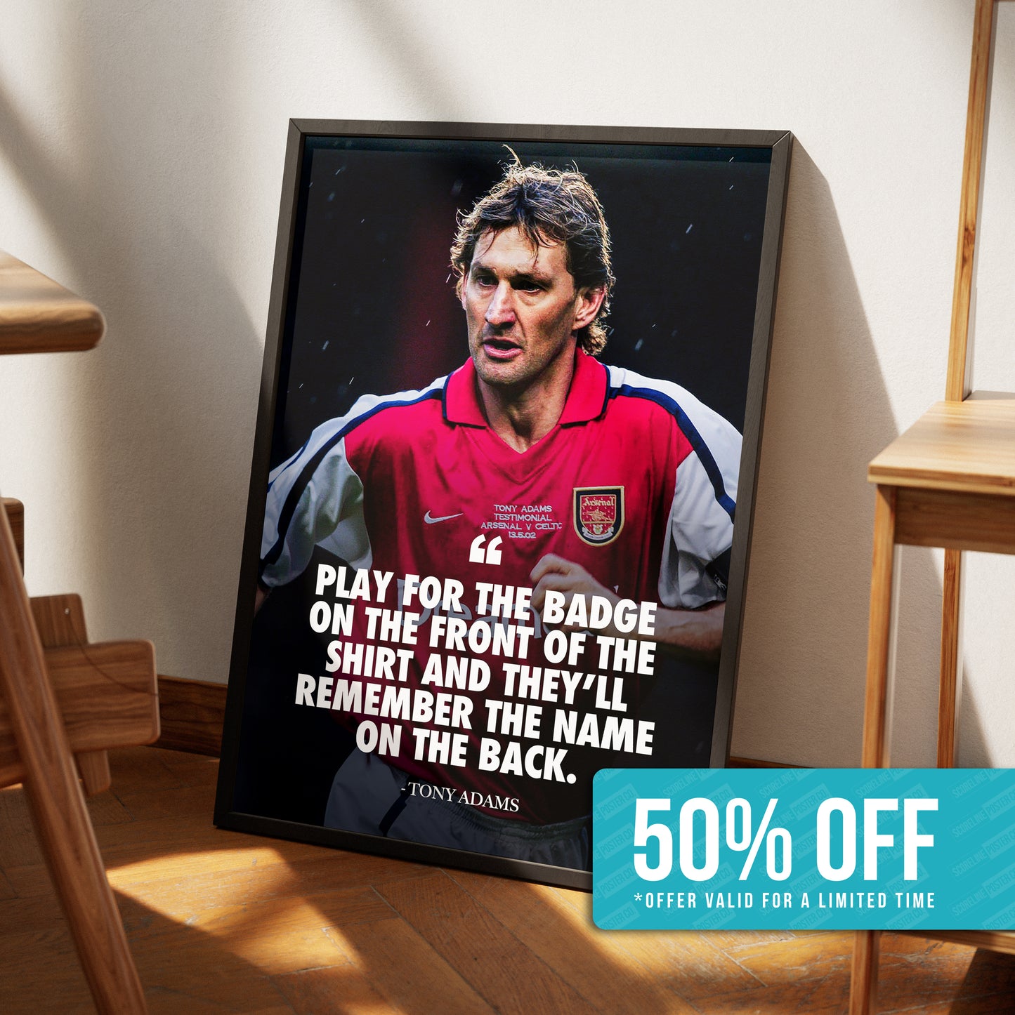 Tony Adams 'Quote' Poster