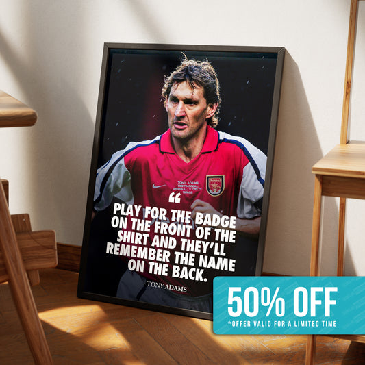 Tony Adams 'Quote' Poster