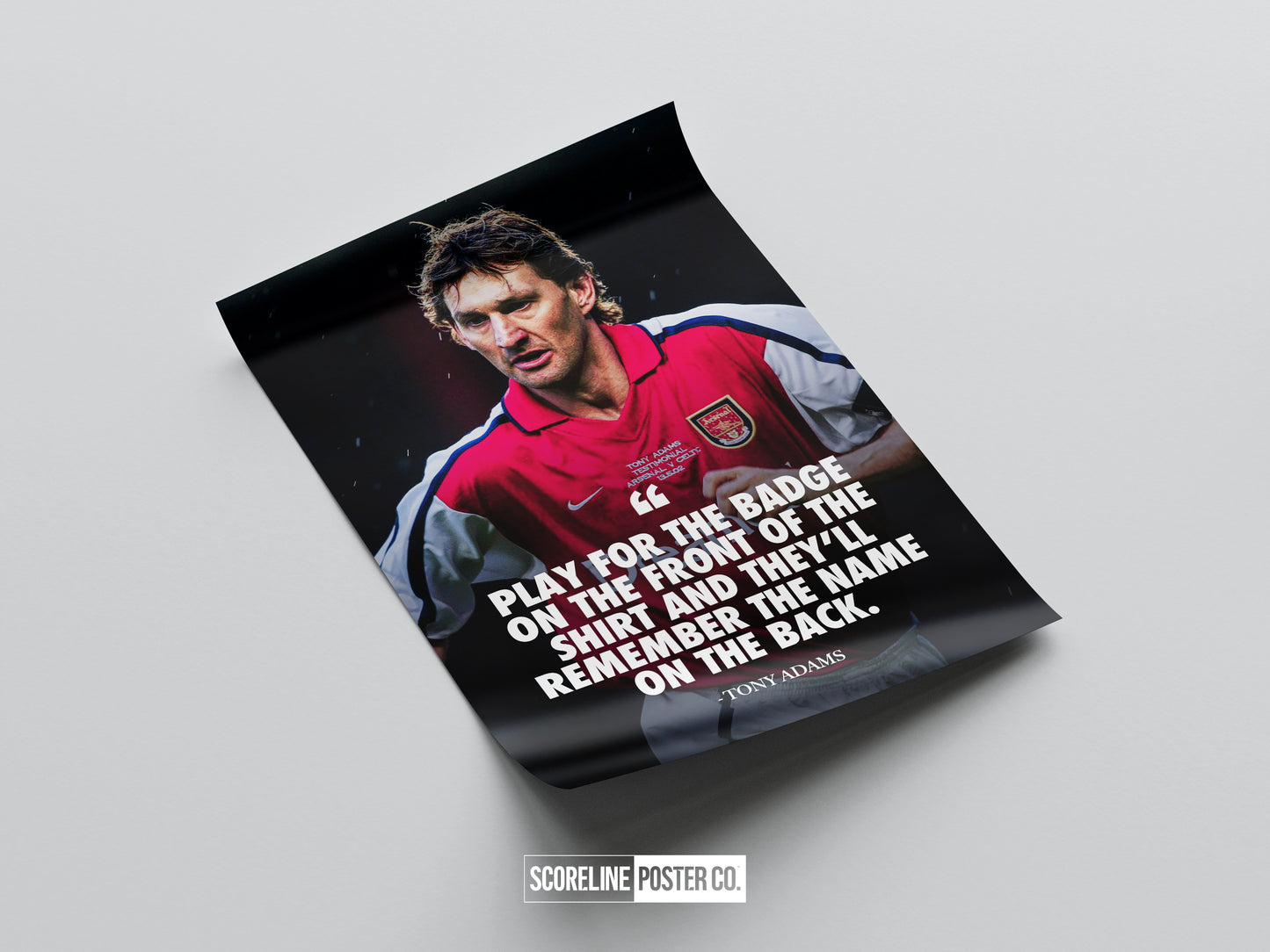 Tony Adams 'Quote' Poster