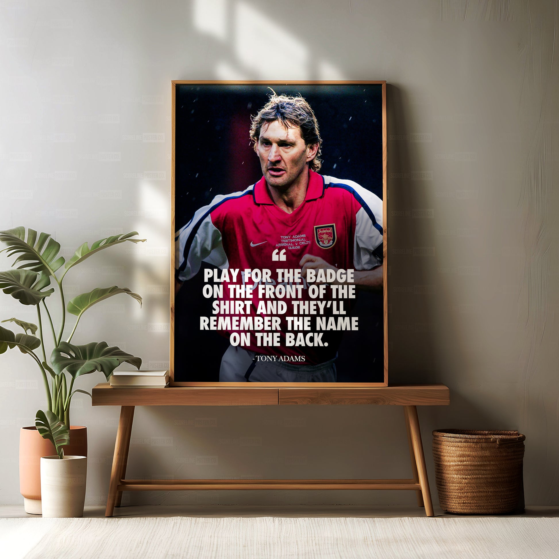 Tony Adams 'Quote' Poster