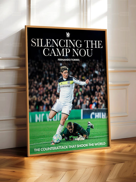 Torres 'Silencing The Camp Nou' Poster