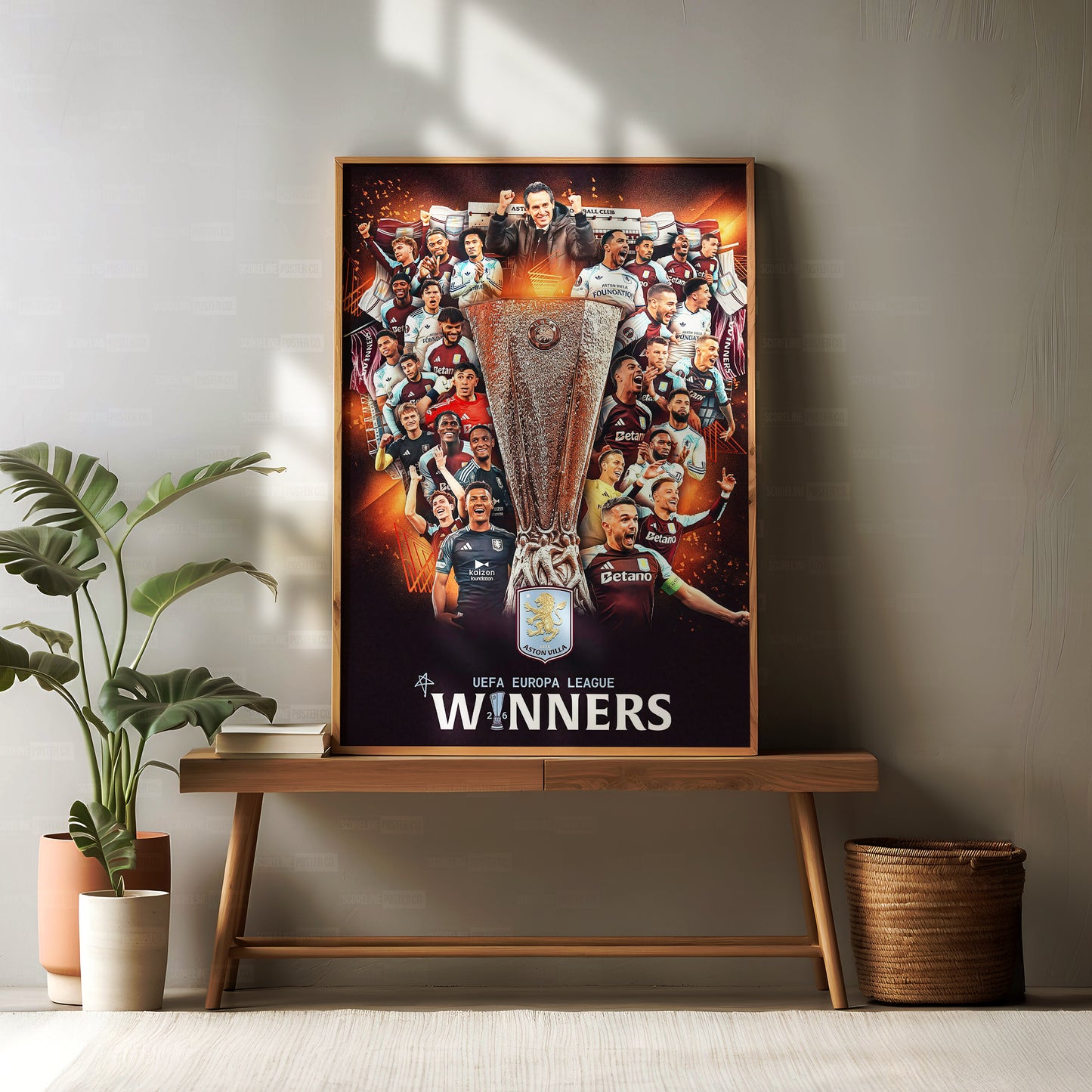 Aston Villa 'UEFA Europa League Champions' Poster