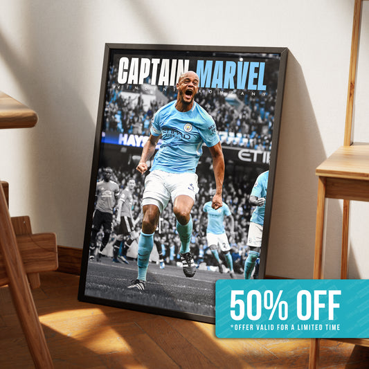 Vincent Kompany 'Captain Marvel' Poster