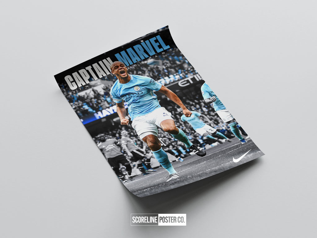 Vincent Kompany 'Captain Marvel' Poster