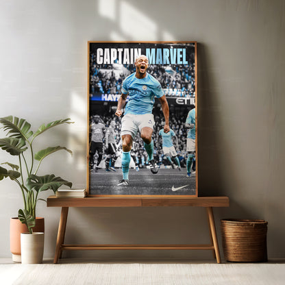 Vincent Kompany 'Captain Marvel' Poster