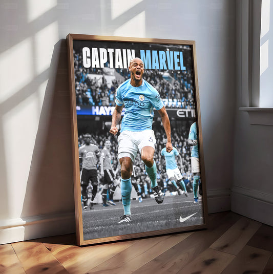 Vincent Kompany 'Captain Marvel' Poster