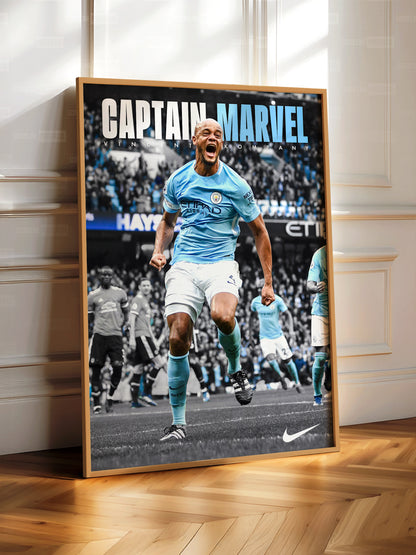 Vincent Kompany 'Captain Marvel' Poster