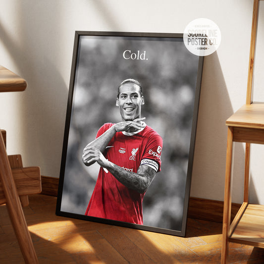Virgil van Dijk 'Cold' Poster