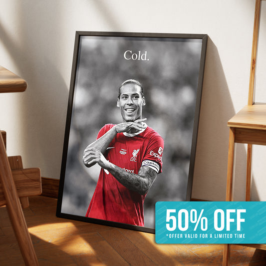 Virgil van Dijk 'Cold' Poster