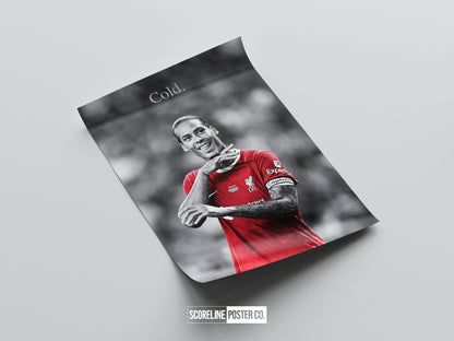 Virgil van Dijk 'Cold' Poster