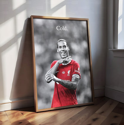 Virgil van Dijk 'Cold' Poster