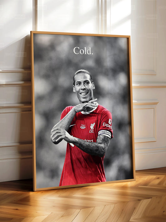 Virgil van Dijk 'Cold' Poster