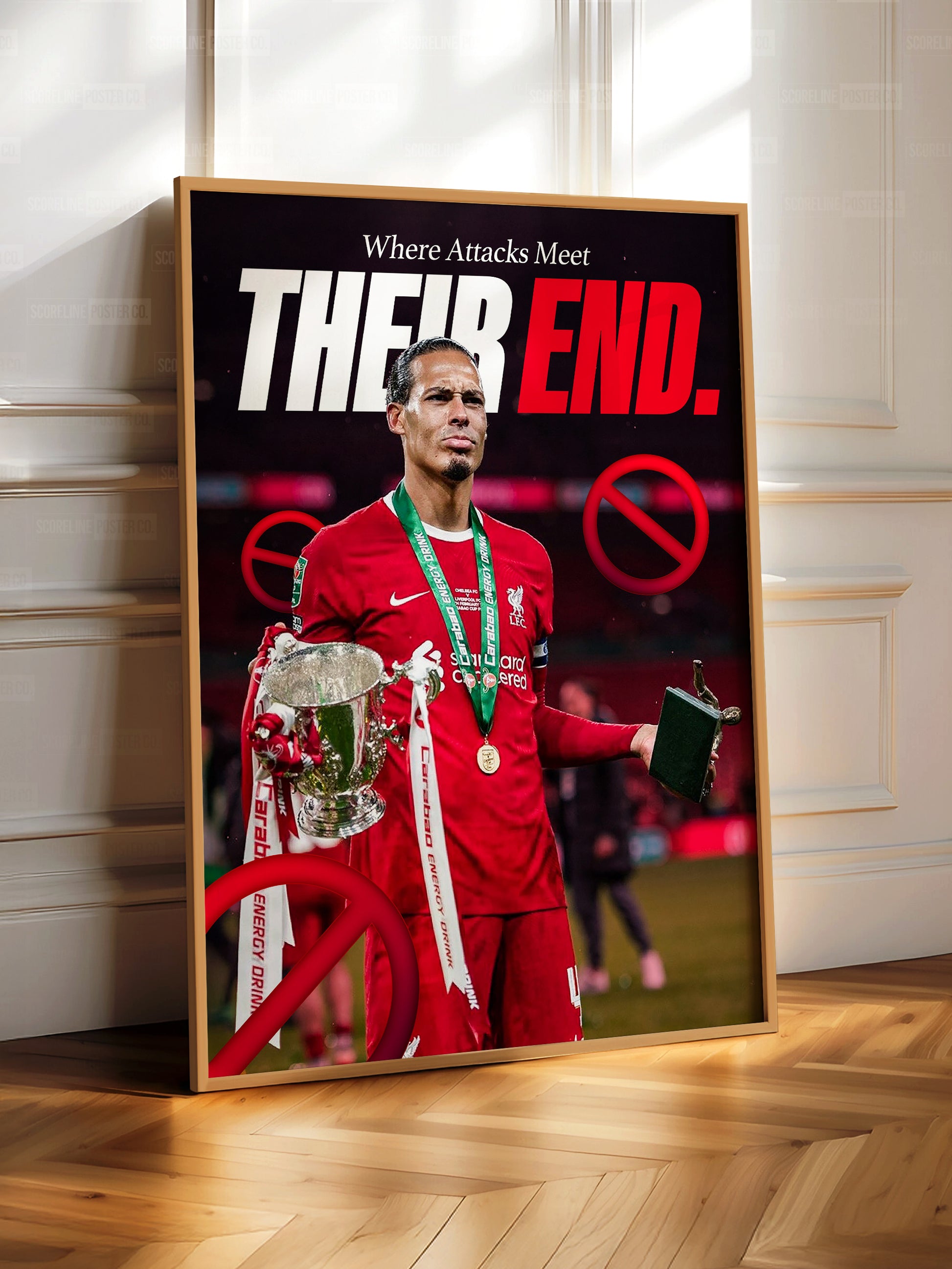 Virgil van Dijk 'Attack Meets End' Poster