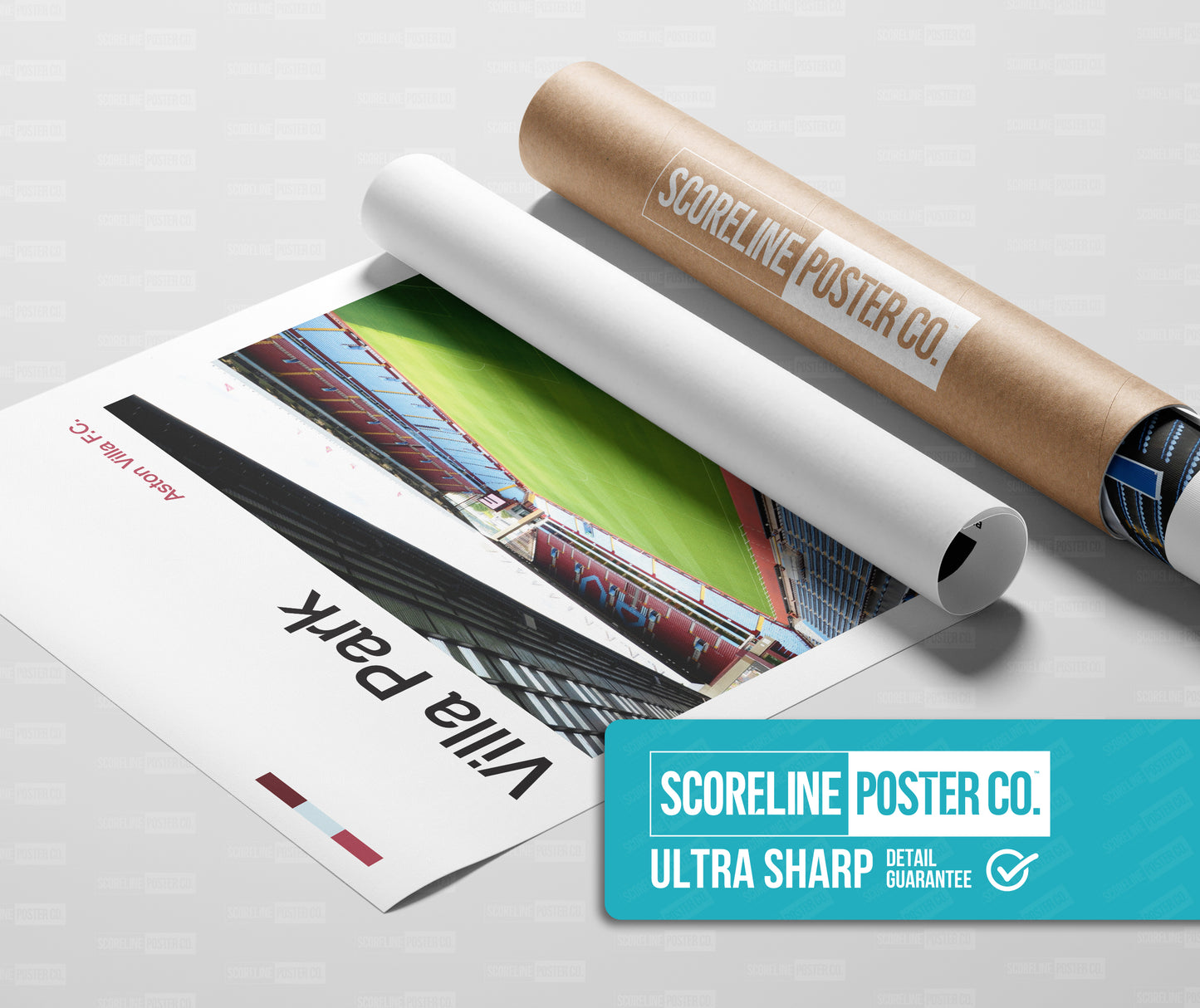 Aston Villa Park Stadium Poster