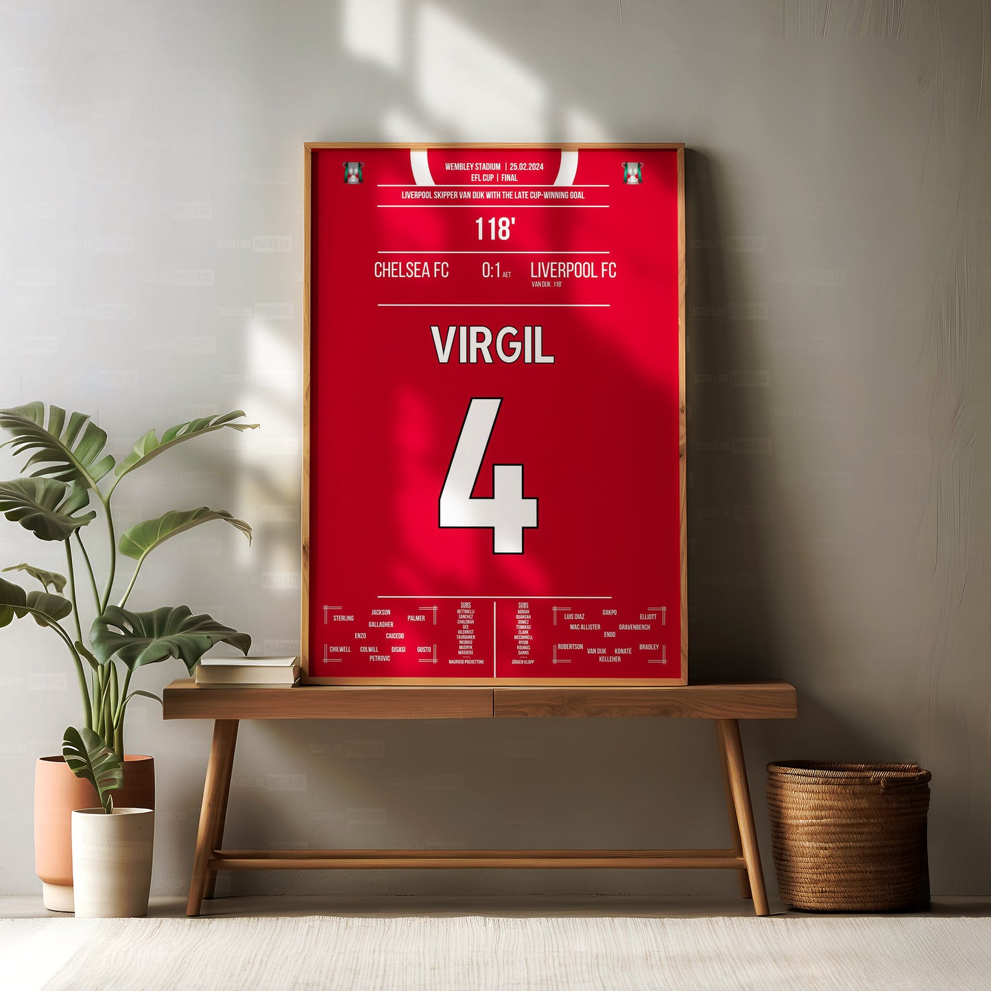 Virgil van Dijk Shirt Poster