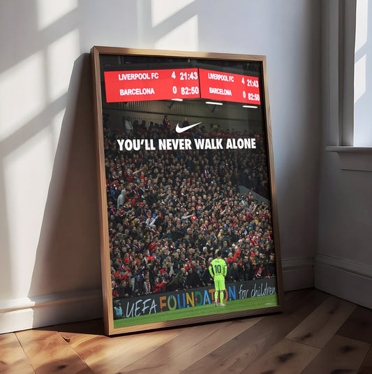 Liverpool 'YNWA' Poster