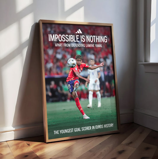 Lamine Yamal 'Impossible Is Nothing' Poster