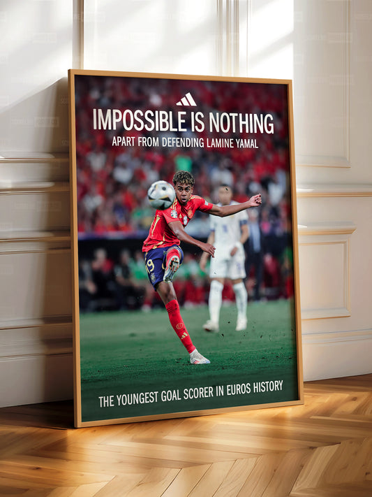 Lamine Yamal 'Impossible Is Nothing' Poster