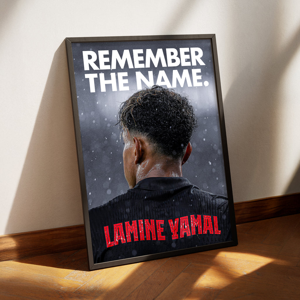 Lamine Yamal 'Remember The Name' Poster