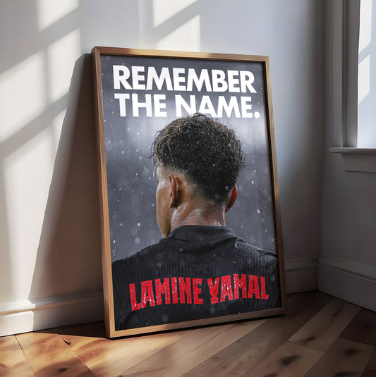 Lamine Yamal 'Remember The Name' Poster