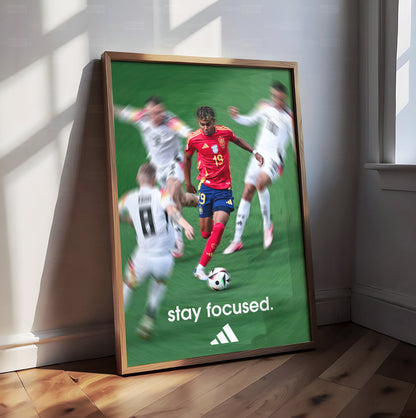 Lamine Yamal 'Stay Focused' Poster