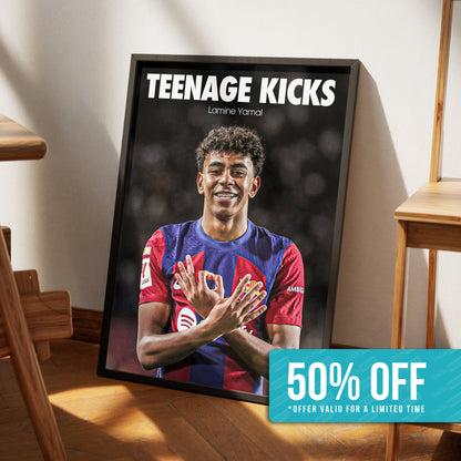 Lamine Yamal 'Teenage Kicks' Poster