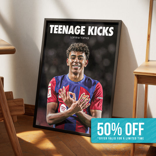 Lamine Yamal 'Teenage Kicks' Poster