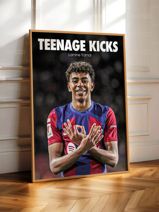 Lamine Yamal 'Teenage Kicks' Poster