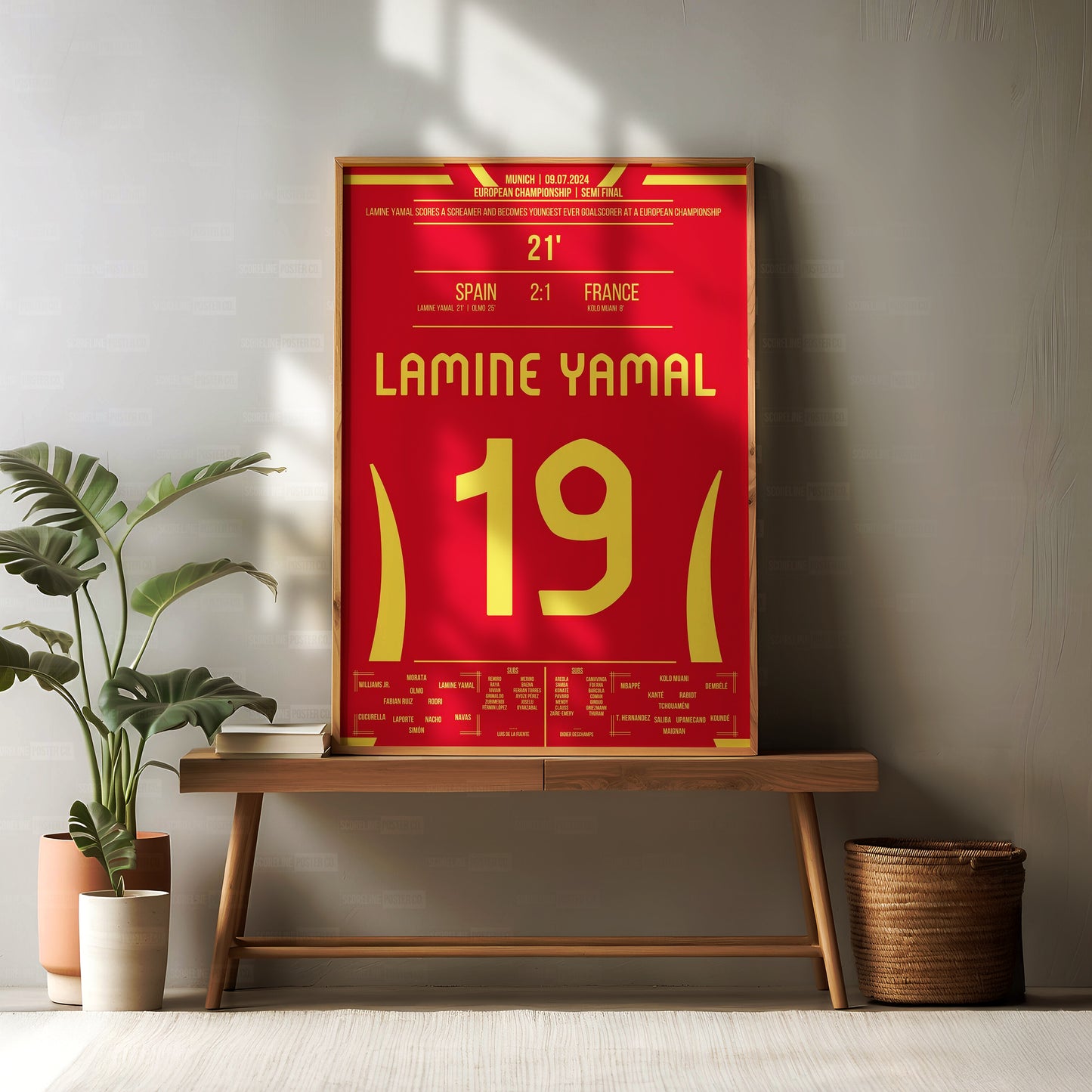 Lamine Yamal Euros Shirt Poster