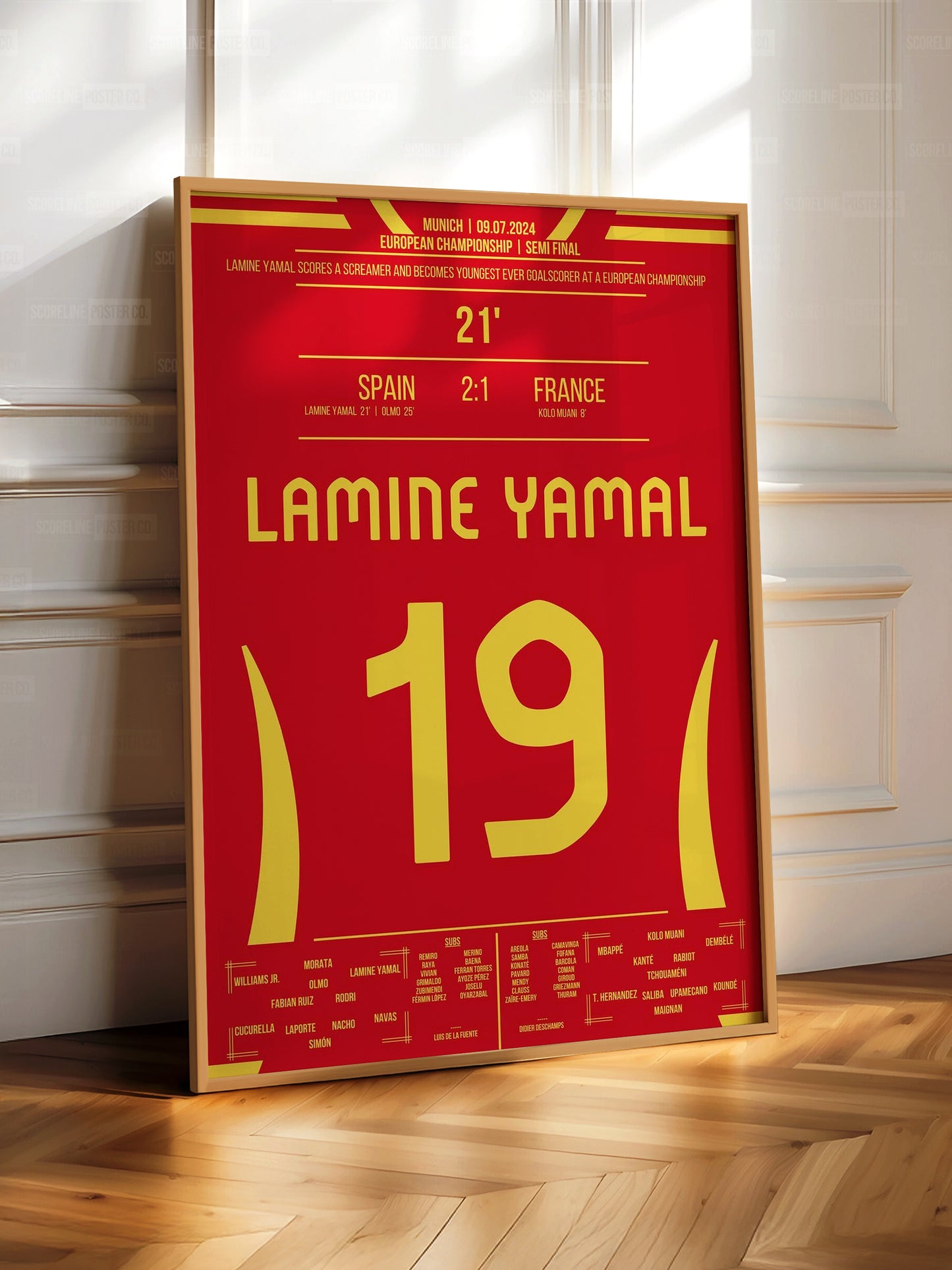 Lamine Yamal Euros Shirt Poster