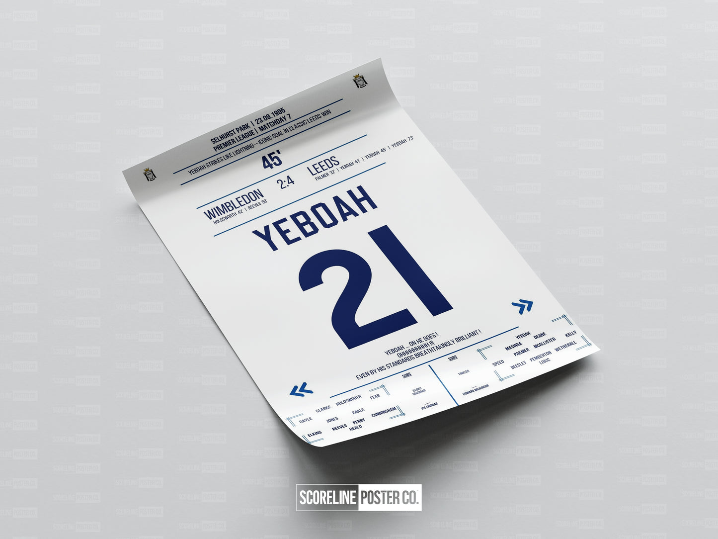 Tony Yeboah Shirt Poster