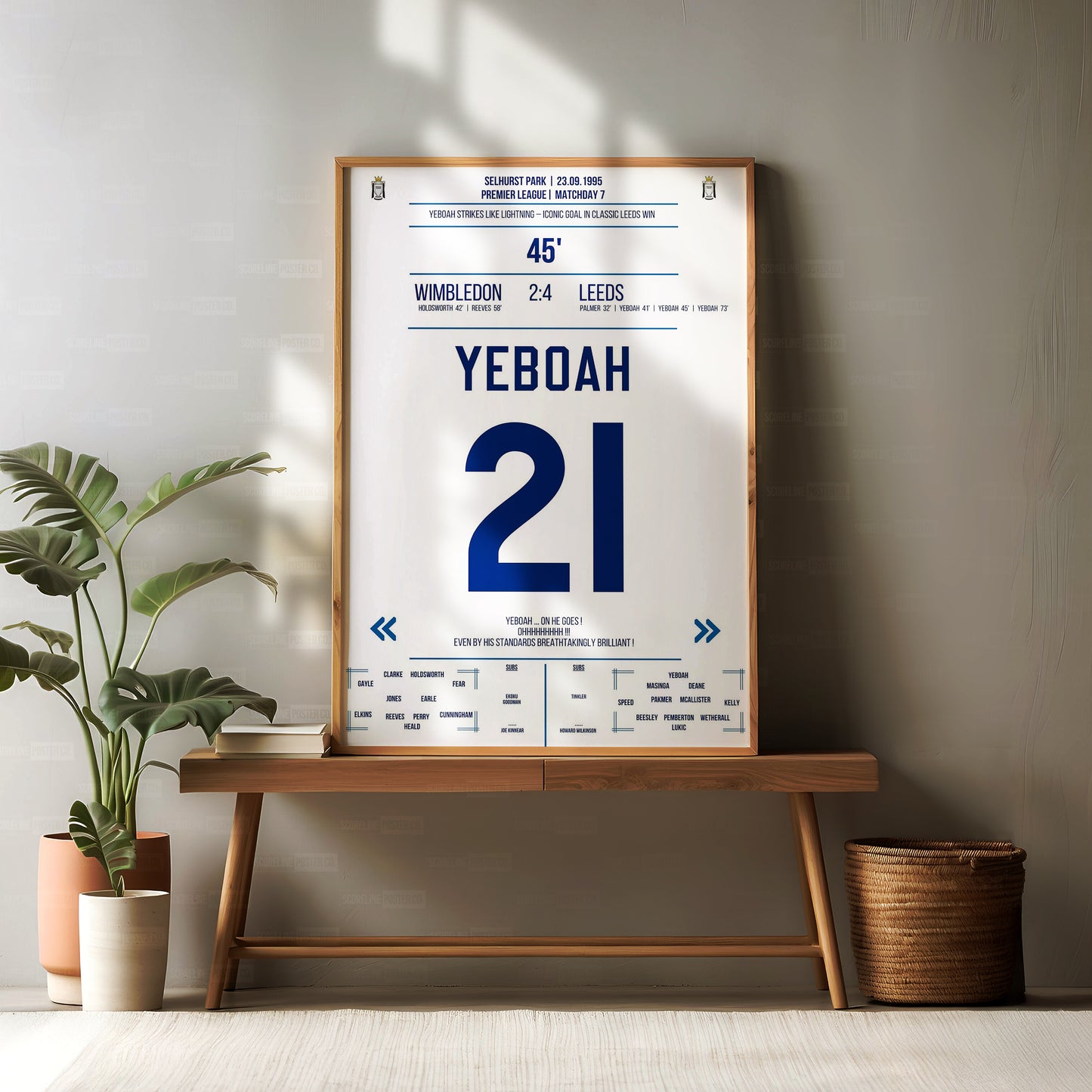 Tony Yeboah Shirt Poster